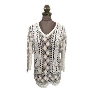 SHENANIGANS crochet top.  Size M